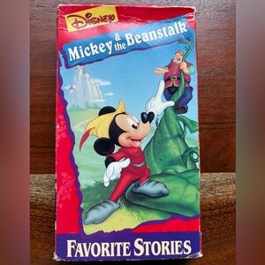 Disney Mickey & the Beanstalk Red VHS Cover